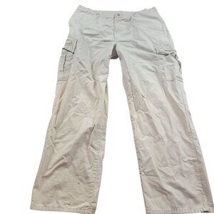 Dickies Pants Mens 38x32 Beige RipStop Cargo Utility American Workwear